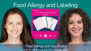 Food allergen labeling - cover with Dr. Hoyt and Pam