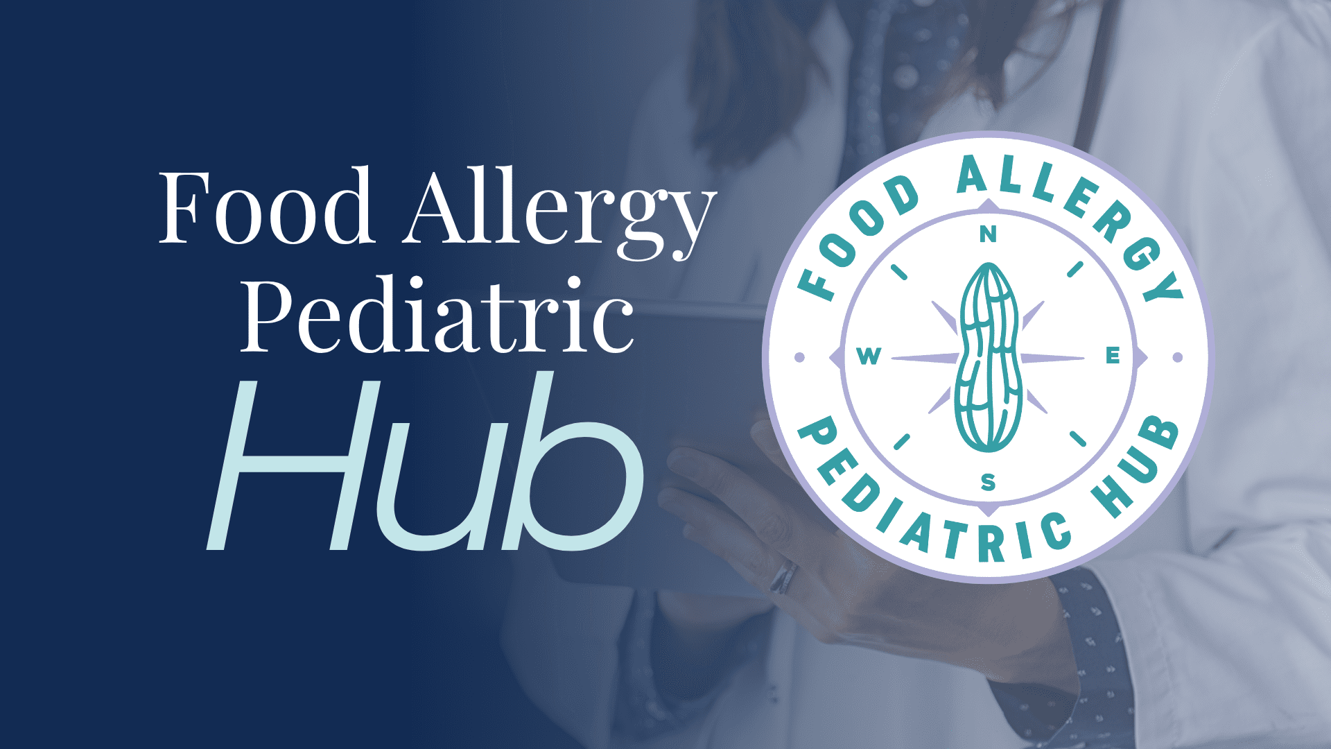 Food Allergy Pediatric Hub with peanut-compass logo